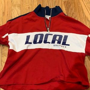 Quarter zip long sleeve shirt